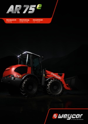 Tekerlekli yükleyiciler weycor AR 75 e