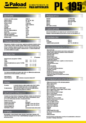 Wheel Loaders Palazzani PL 195