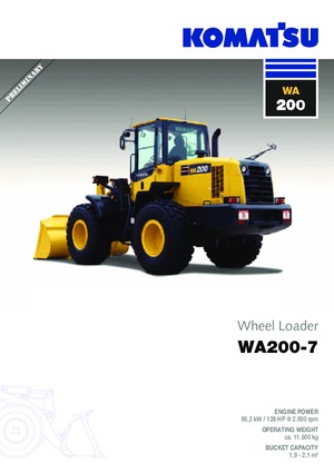 Tekerlekli yükleyiciler Komatsu WA200-7