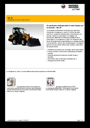 Tekerlekli yükleyiciler Wacker Neuson WL38