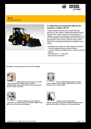 Tekerlekli yükleyiciler Wacker Neuson WL38