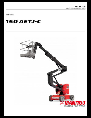 Wheeled Articulating Boom Lifts Manitou 150 AETJ C