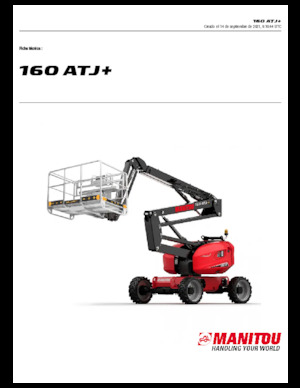 Wheeled Articulating Boom Lifts Manitou 160 ATJ +