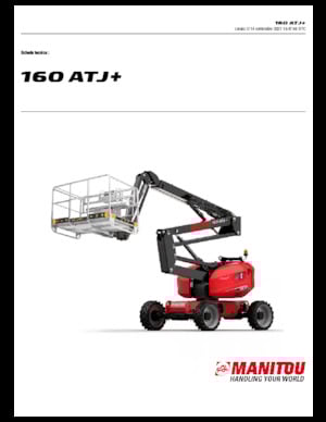 Wheeled Articulating Boom Lifts Manitou 160 ATJ +