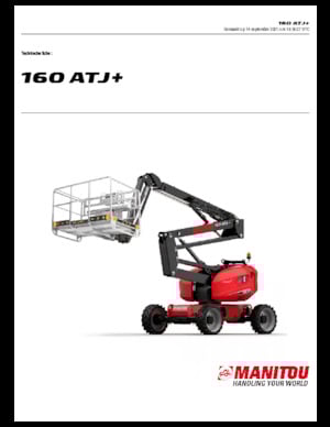 Wheeled Articulating Boom Lifts Manitou 160 ATJ +