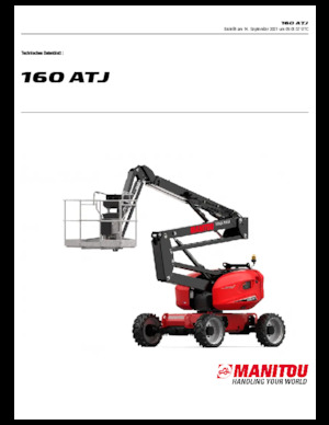 Wheeled Articulating Boom Lifts Manitou 160 ATJ