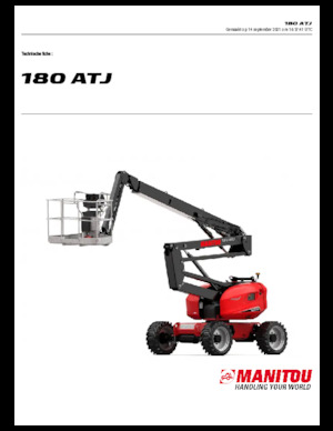 Wheeled Articulating Boom Lifts Manitou 180 ATJ