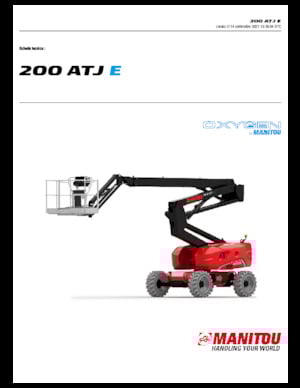 Wheeled Articulating Boom Lifts Manitou 200 ATJ E