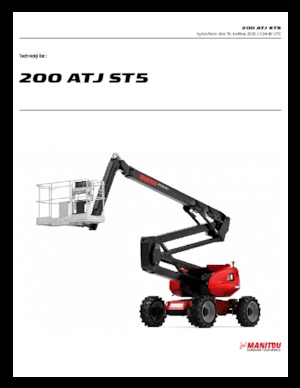 Wheeled Articulating Boom Lifts Manitou 200 ATJ E