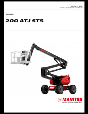 Wheeled Articulating Boom Lifts Manitou 200 ATJ ST5