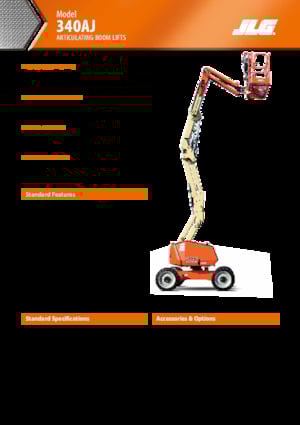 Wheeled Articulating Boom Lifts JLG 340AJ