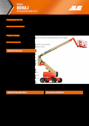 Wheeled Articulating Boom Lifts JLG 800AJ