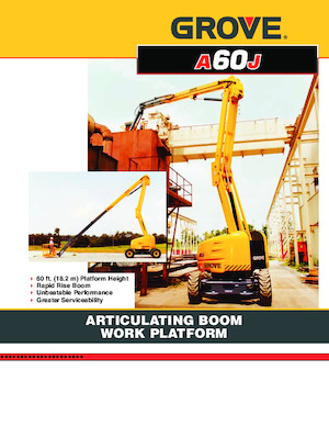 Tekerlekli Mafsall Bomlu Asansörler Grove-Manlift A 60 J