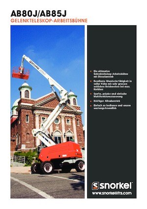 Tekerlekli Mafsall Bomlu Asansörler Snorkel AB85J