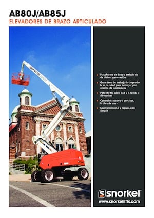 Tekerlekli Mafsall Bomlu Asansörler Snorkel AB85J