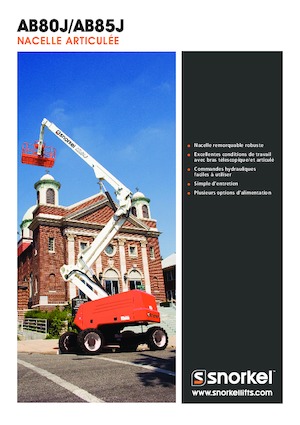 Tekerlekli Mafsall Bomlu Asansörler Snorkel AB85J