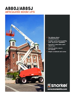 Tekerlekli Mafsall Bomlu Asansörler Snorkel AB85J
