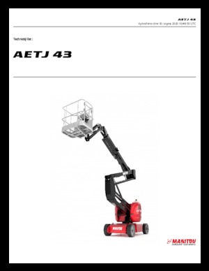 Wheeled Articulating Boom Lifts Manitou AETJ 43 