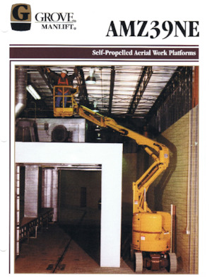 Wheeled Articulating Boom Lifts Grove-Manlift AMZ 39 NE
