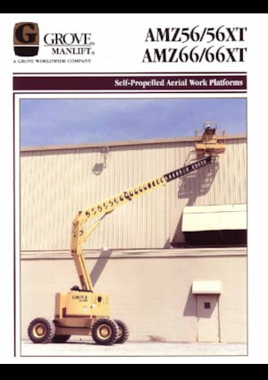 Wheeled Articulating Boom Lifts Grove-Manlift AMZ 66 XT
