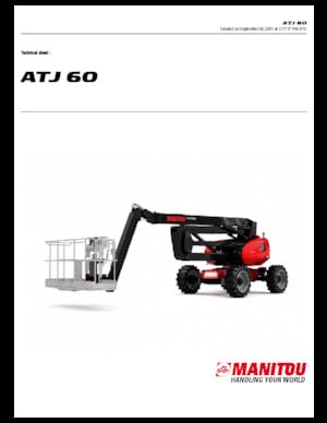 Wheeled Articulating Boom Lifts Manitou ATJ 60
