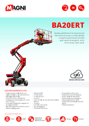 Wheeled Articulating Boom Lifts MAGNI BA20ERT