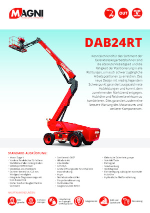 Wheeled Articulating Boom Lifts MAGNI DAB24RT