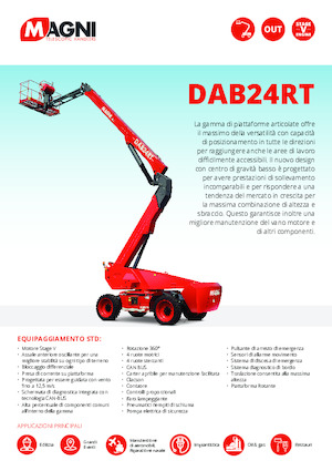 Wheeled Articulating Boom Lifts MAGNI DAB24RT
