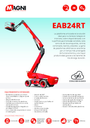 Wheeled Articulating Boom Lifts MAGNI EAB24RT