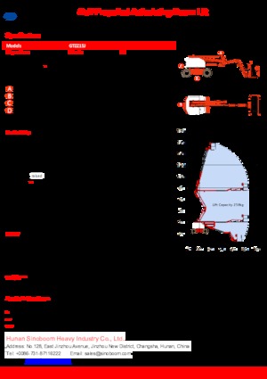Wheeled Articulating Boom Lifts Sinoboom GTZZ15J