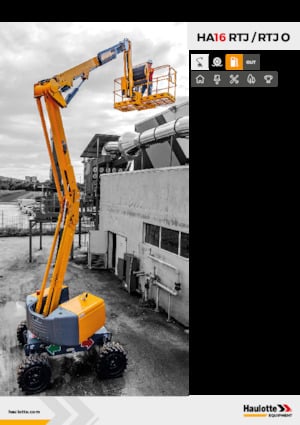 Tekerlekli Mafsall Bomlu Asansörler Haulotte HA16 RTJ