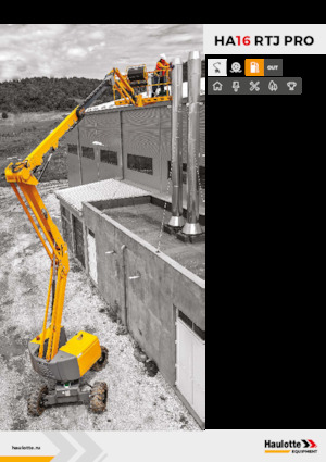 Wheeled Articulating Boom Lifts Haulotte HA16 RTJ PRO