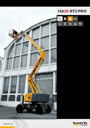 Wheeled Articulating Boom Lifts Haulotte HA26 RTJ PRO