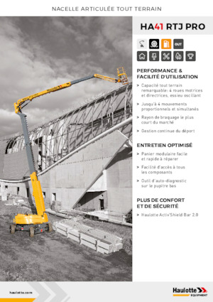 Wheeled Articulating Boom Lifts Haulotte HA41 RTJ PRO