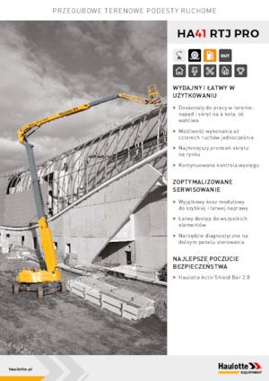 Wheeled Articulating Boom Lifts Haulotte HA41 RTJ PRO