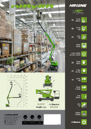 Wheeled Articulating Boom Lifts Niftylift HR12NE