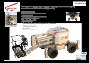 Wheeled Articulating Boom Lifts Matilsa Parma 16 D