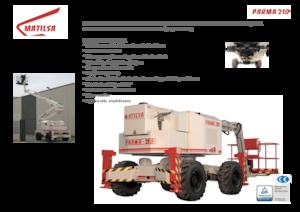 Wheeled Articulating Boom Lifts Matilsa Parma 21 D