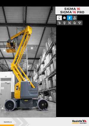 Wheeled Articulating Boom Lifts Haulotte Sigma 16