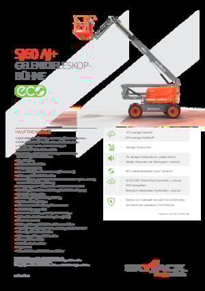 Wheeled Articulating Boom Lifts Skyjack SJ 60 AJ+
