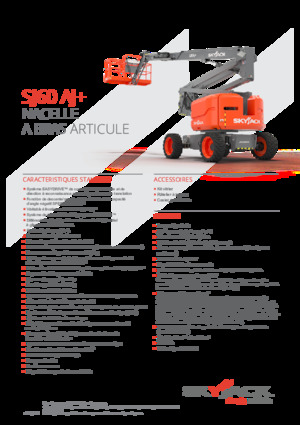Wheeled Articulating Boom Lifts Skyjack SJ 60 AJ+