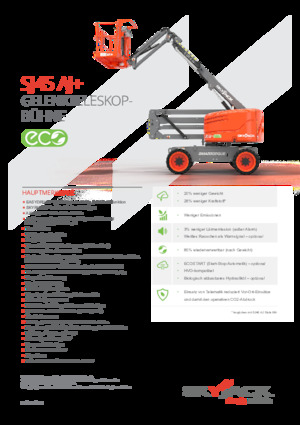 Wheeled Articulating Boom Lifts Skyjack SJ45 AJ+