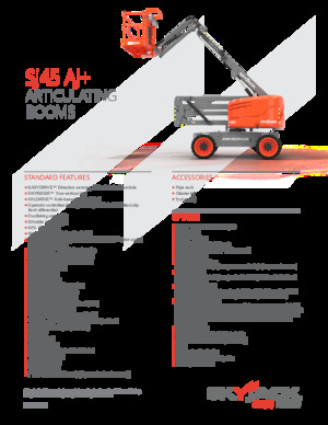 Wheeled Articulating Boom Lifts Skyjack SJ45 AJ+