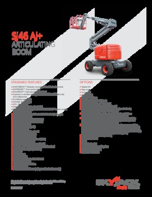 Wheeled Articulating Boom Lifts Skyjack SJ46 AJ+