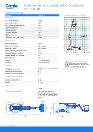 Wheeled Articulating Boom Lifts Genie Z51/30J RT