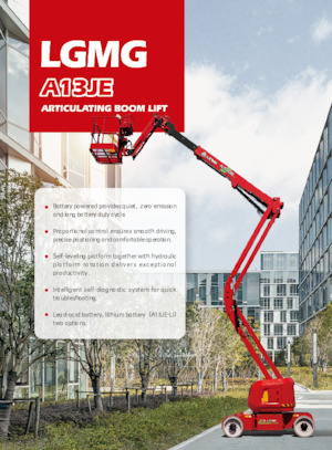 Wheeled Articulating Boom Lifts LGMG  A13JE-LI