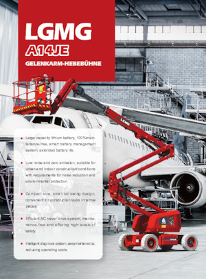 Wheeled Articulating Boom Lifts LGMG  A14JE