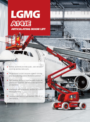 Wheeled Articulating Boom Lifts LGMG  A14JE