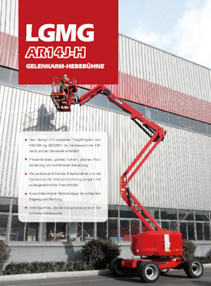 Wheeled Articulating Boom Lifts LGMG  AR14J-H