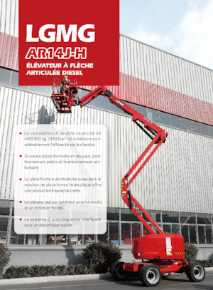 Wheeled Articulating Boom Lifts LGMG  AR14J-H